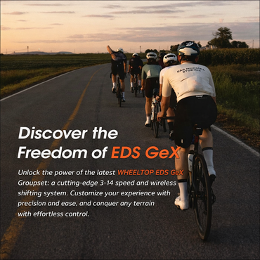 WHEELTOP EDS GeX Wireless Electronic Derailleur for Gravel Bike, 93mm RD +HDB +Carbon shifter