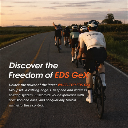 WHEELTOP EDS GeX Wireless Electronic Derailleur for Gravel Bike, 93mm RD +HDB +Carbon shifter
