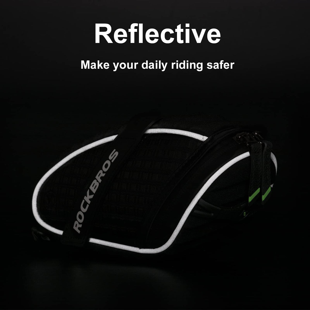 3D Shell Bike Saddle Bag Under Seat Storage Pack