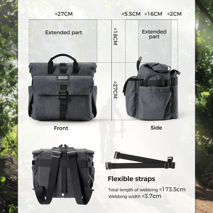 Folding Bike Handlebar Bag - 11.5L