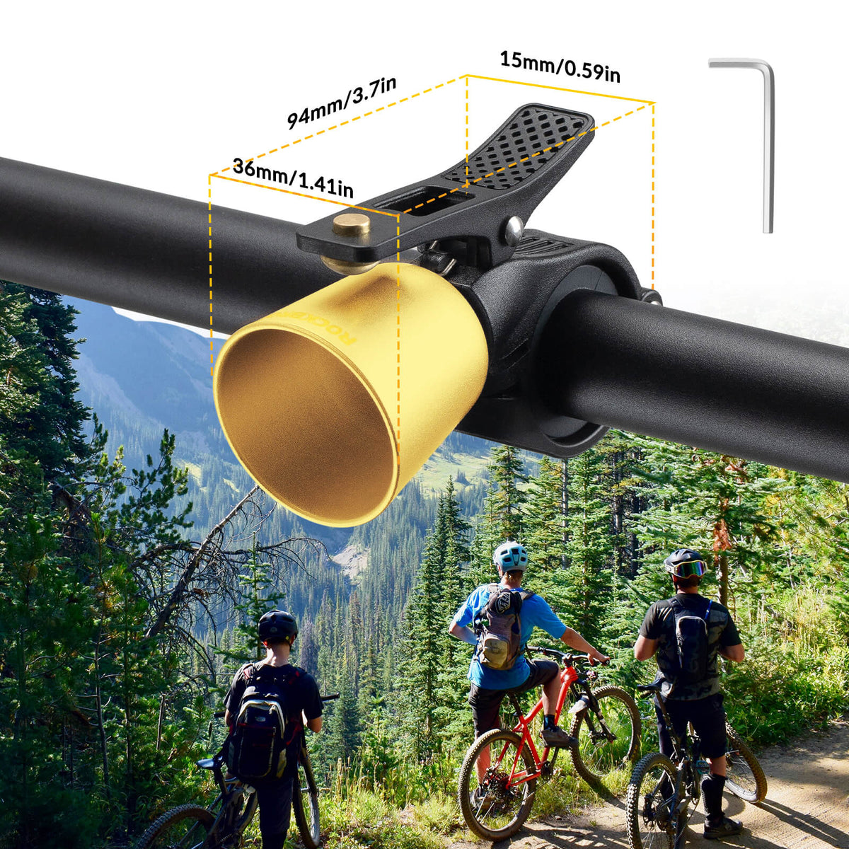 Bike Bell – Loud Sound for MTB & Road Bikes