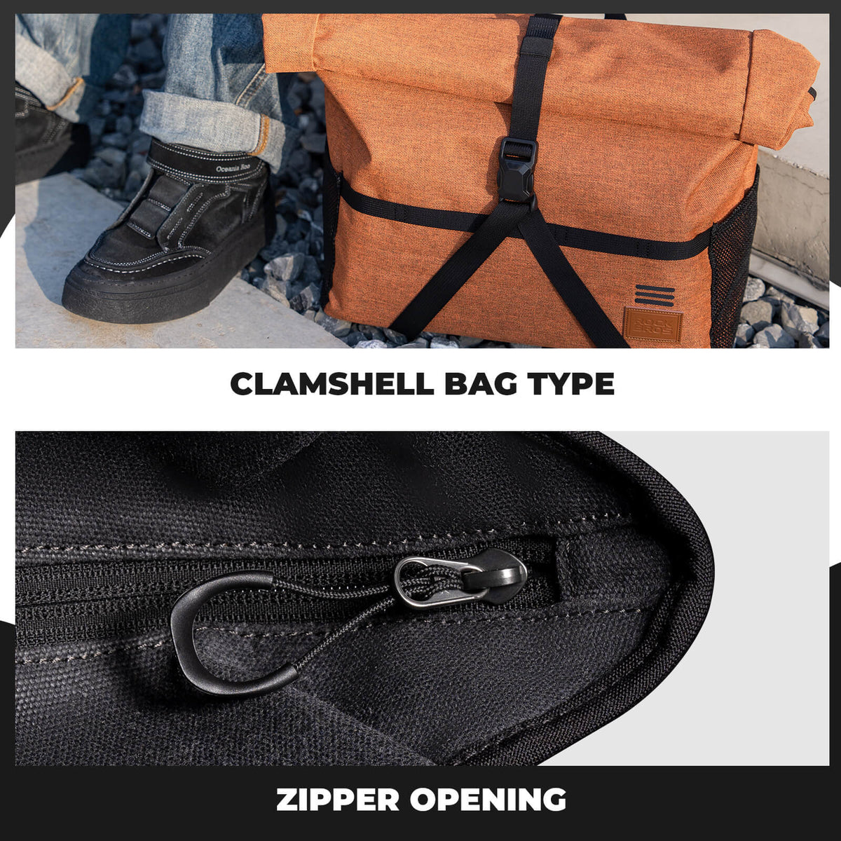 Folding Bike Handlebar Bag & Shoulder Bag  - 8L