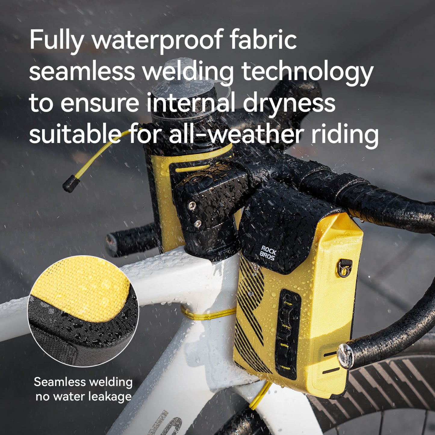AS-160 100% Waterproof Bike Handlebar Ba - 1.3L