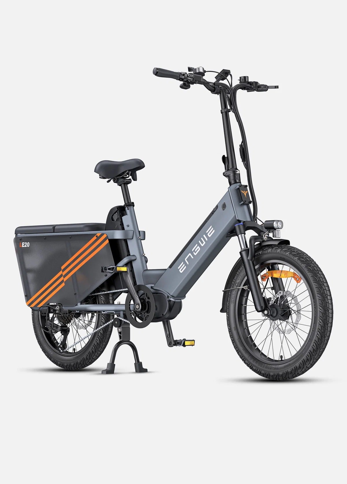 EGWEN LE20 - EU Version)250W Mid-drive Motor 350KM Super Long Range Cargo E Bike