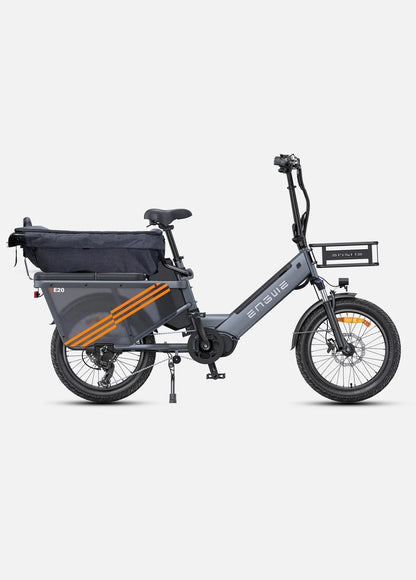 EGWEN LE20 - EU Version)250W Mid-drive Motor 350KM Super Long Range Cargo E Bike