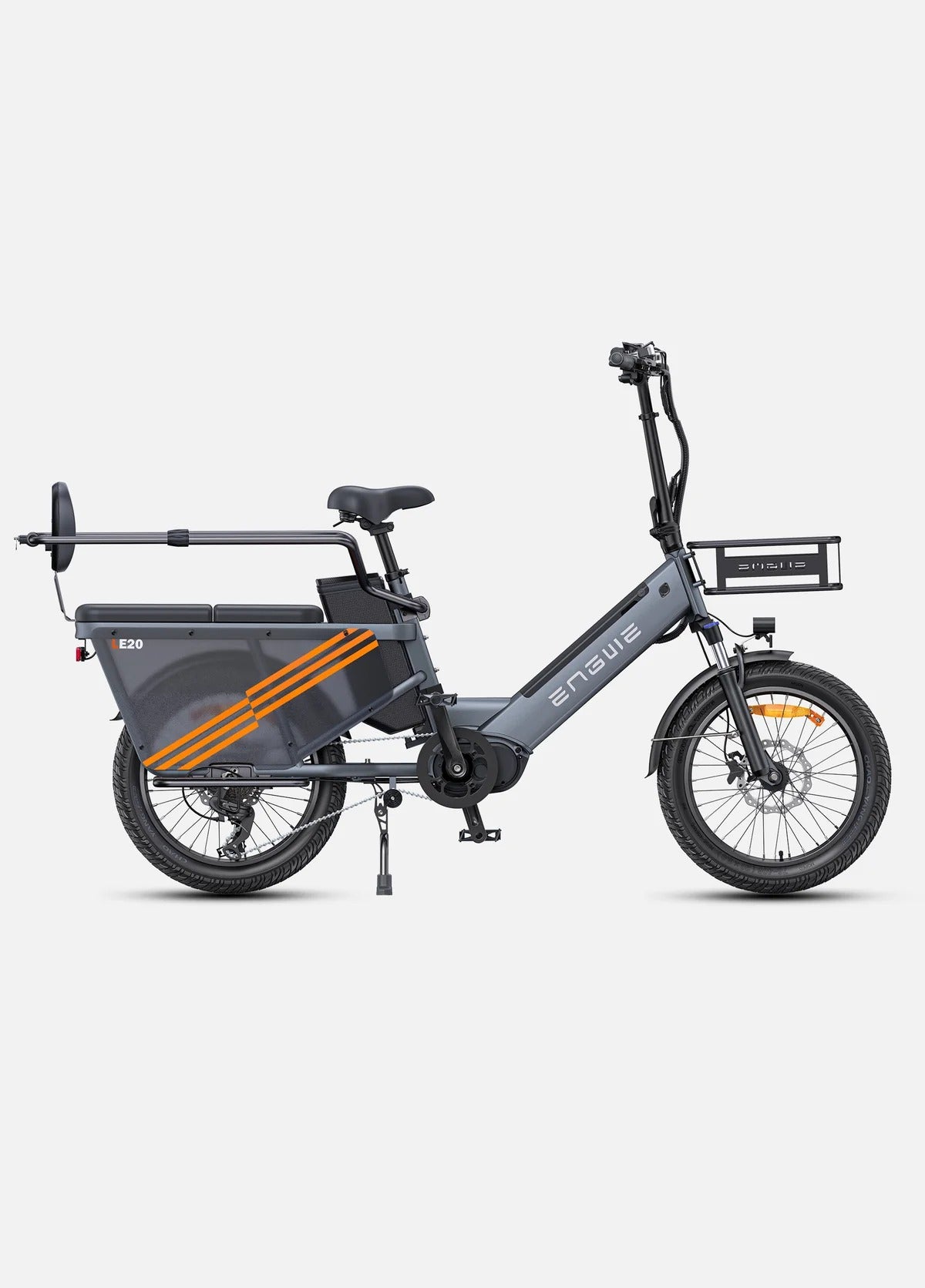 EGWEN LE20 - EU Version)250W Mid-drive Motor 350KM Super Long Range Cargo E Bike
