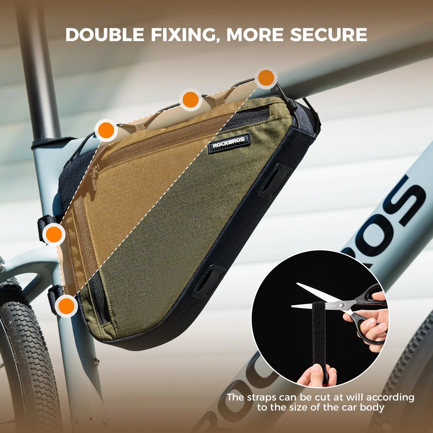 Large Capacity Bike Triangle Bag-1.5L