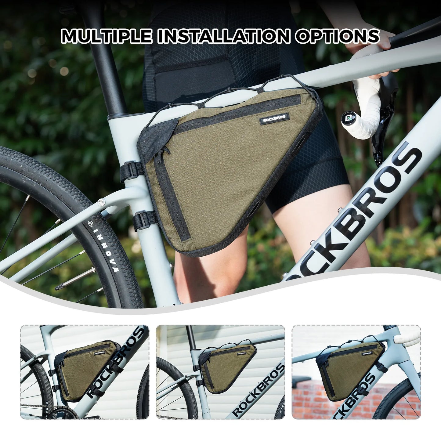 Large Capacity Bike Triangle Bag-1.5L