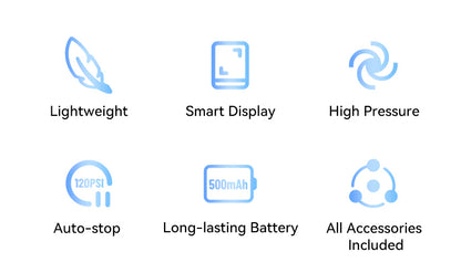 XOSS AirCube Electric Bike Pump 120PSI Mini Portable Air Pump Rechargeable Air Inflator Bike Accessories