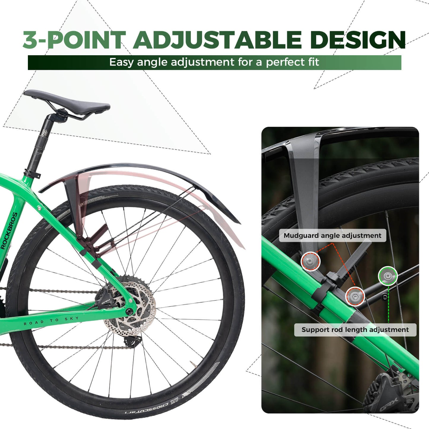 Quick Release Front & Rear Bike Fenders
