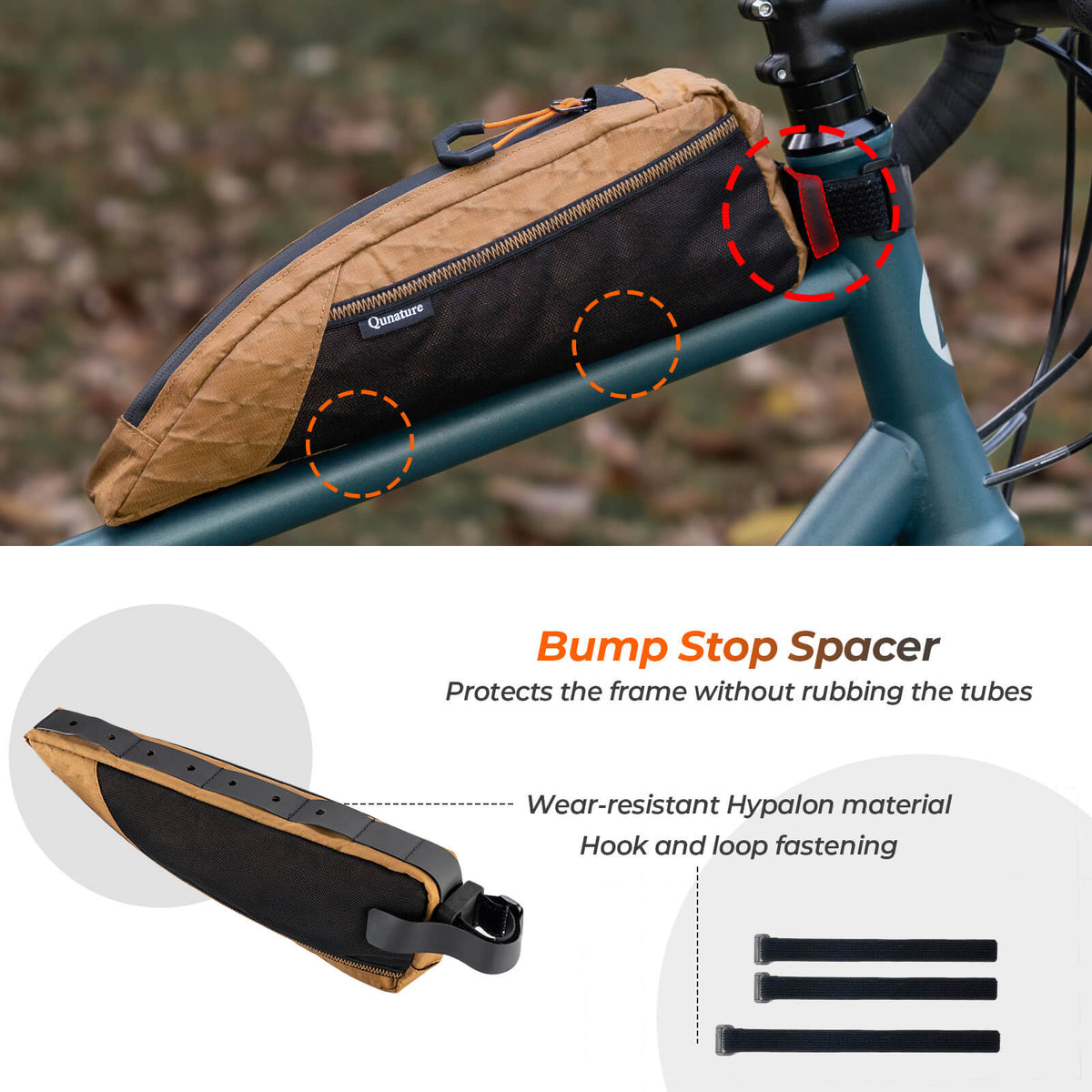 Bikepacking Top Tube Bike Bag - 1L