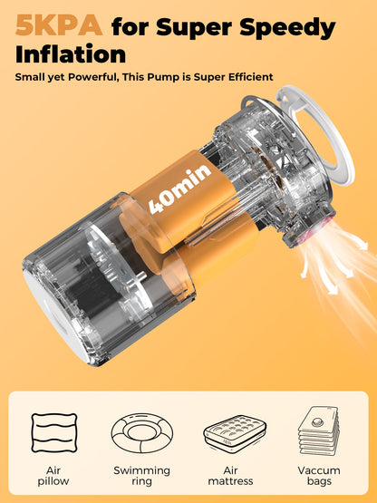 Qunature Mini Electric Air Pump for Camping & Outdoor Gear