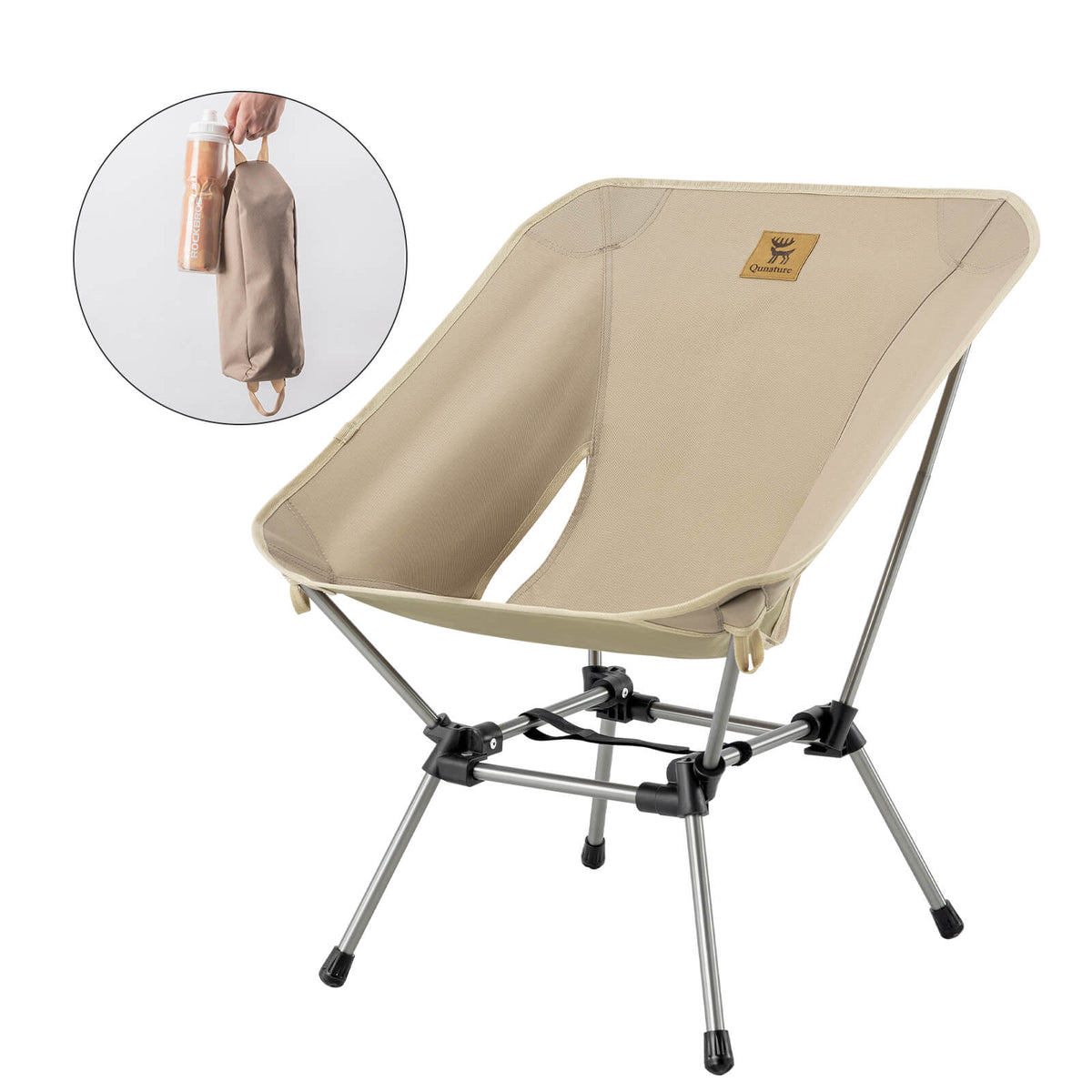 Qunature Lightweight Folding Camp Chair with Storage Bag