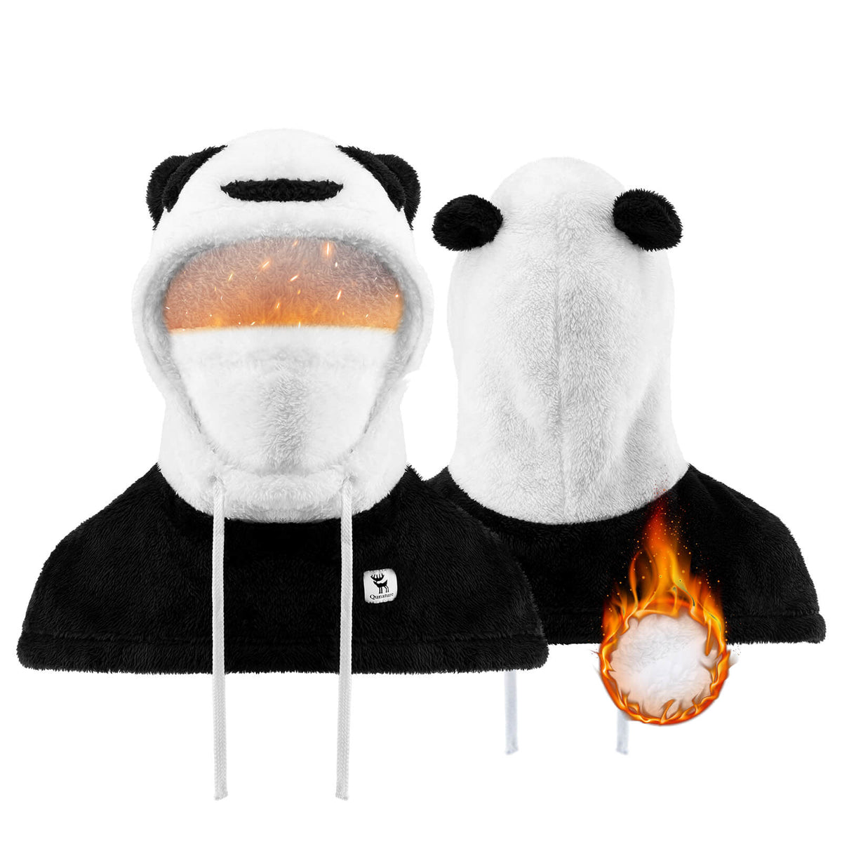 Qunature Panda Head Cover for Kids and Adults