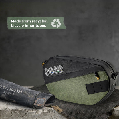 ROAD TO SKY Recycled Tire Bike Handlebar Bag - 2.5L