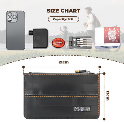 ROAD TO SKY Recycled Tire Bike Wallet - 0.7L