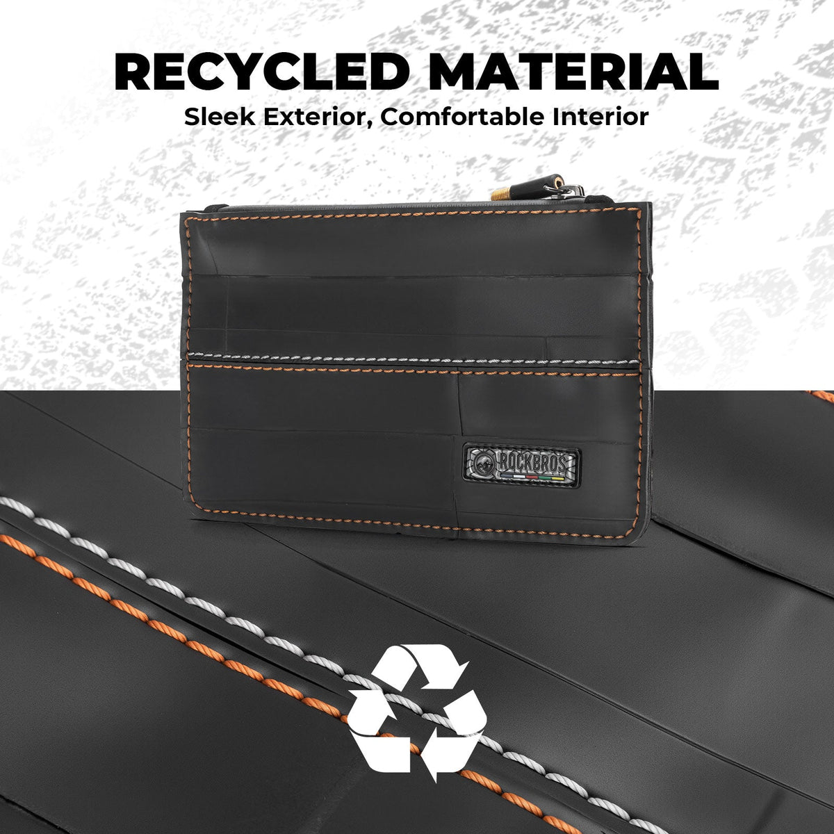 ROAD TO SKY Recycled Tire Bike Wallet - 0.7L
