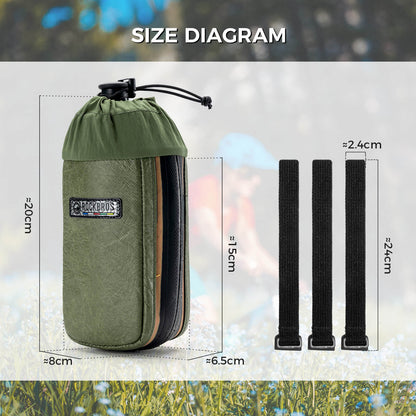 ROAD TO SKY Recycled Tire Bike Water Bottle Bag - 0.8L
