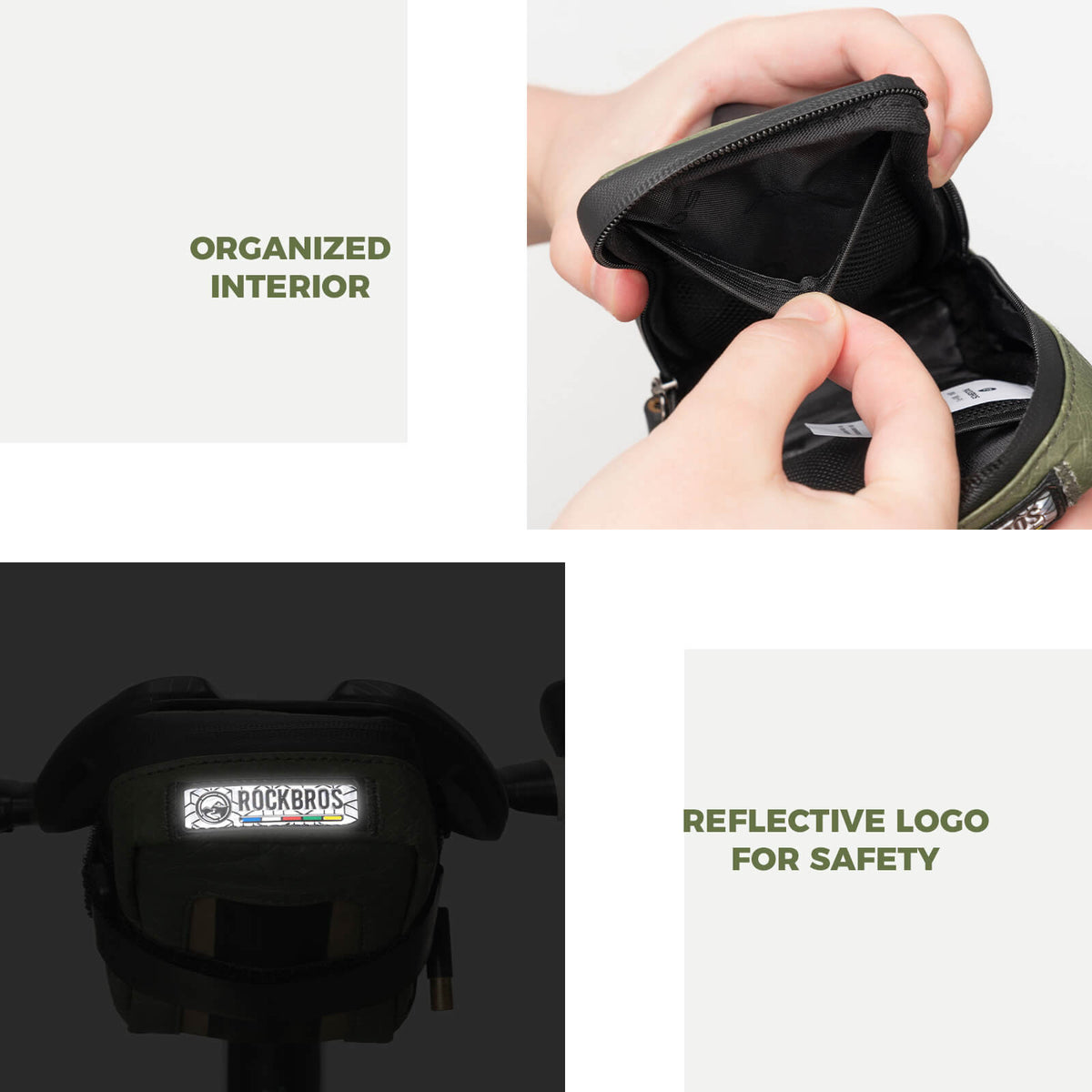 ROAD TO SKY Recycled Tire Mini Bike Saddle Bag - 0.4L
