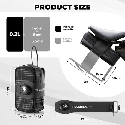Saddle Bag with Bottle Holder - 0.8L