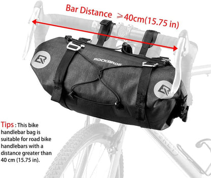 Barrel-Shaped Waterproof Handlebar Bags - 7L-14L
