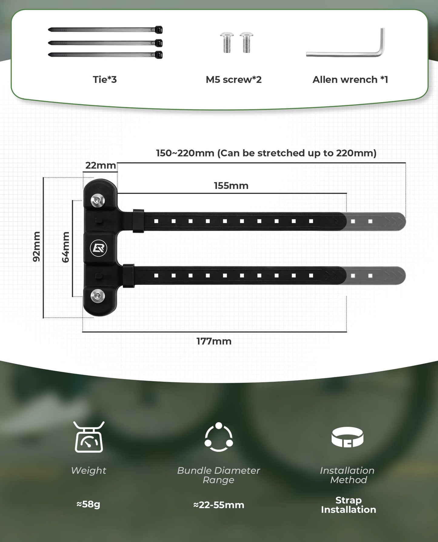 Bike Bottle Cage Mount Adapter
