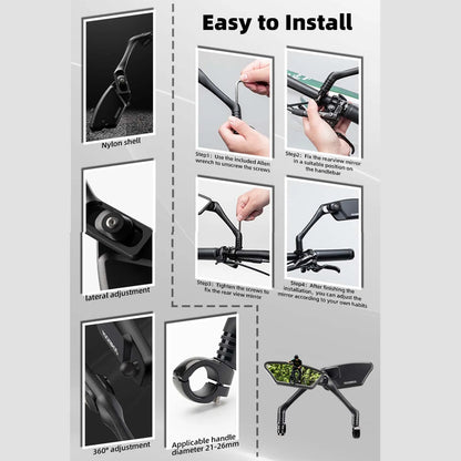 Adjustable Bike Handlebar Mirror