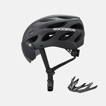 Pottier Bike Helmet with Visor and Goggles