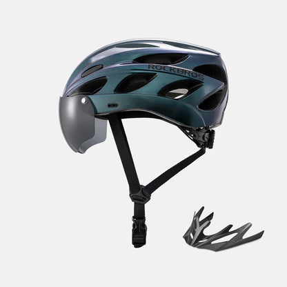 Pottier Bike Helmet with Visor and Goggles