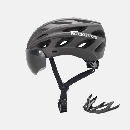 Pottier Bike Helmet with Visor and Goggles