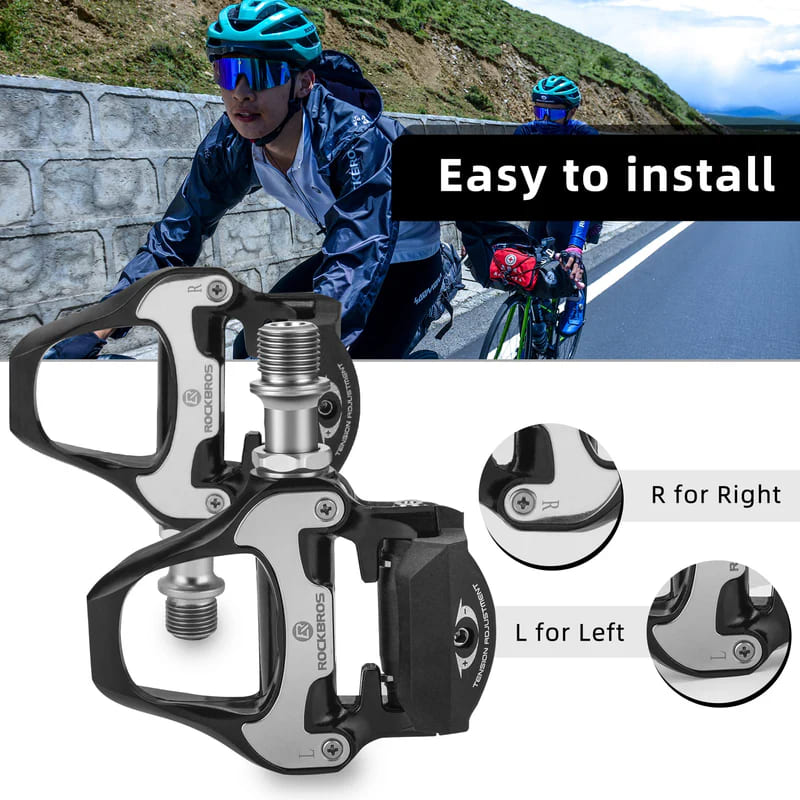 Black Aluminum Road Pedal (SPD-SL Compatible)