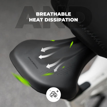 Comfort Cycling Saddle with Ventilated Groove Design