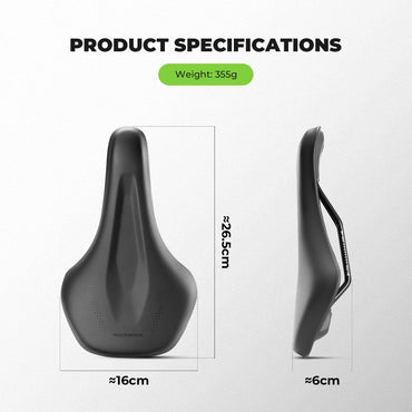 Comfort Cycling Saddle with Ventilated Groove Design
