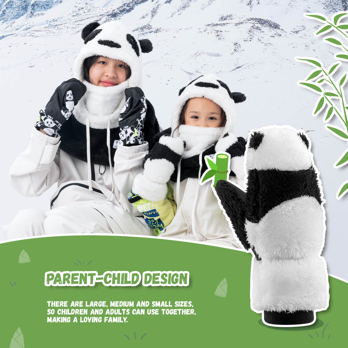 Panda Ski Gloves