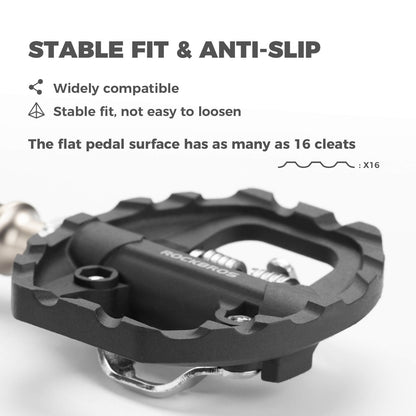 Dual Platform MTB Pedals - Clipless & Flat