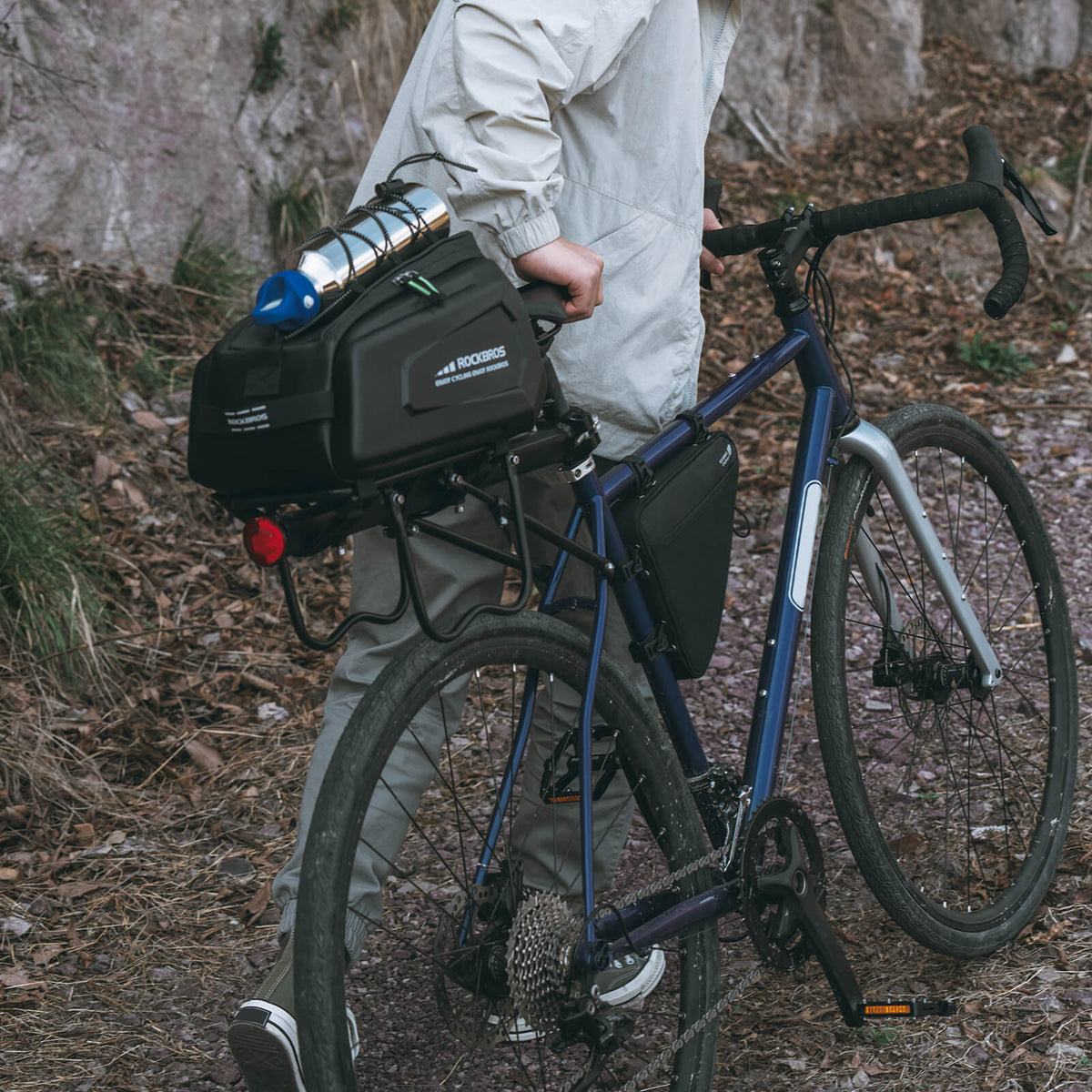 Hard Shell Bike Trunk Bag for Rear Rack - 9L