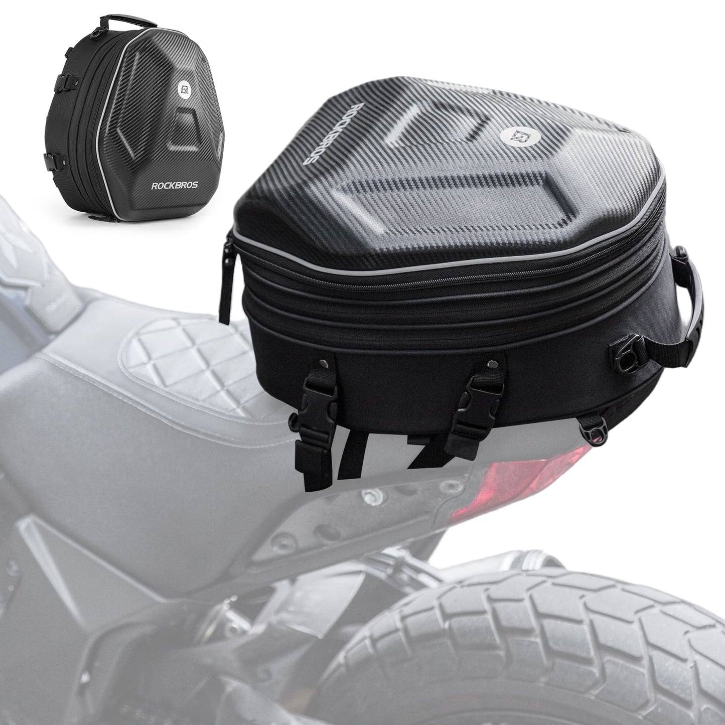 Hard Shell Motorcycle Rear Seat Bag