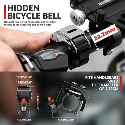 Minimalist Invisible Bike Bell - Fits 22.2mm