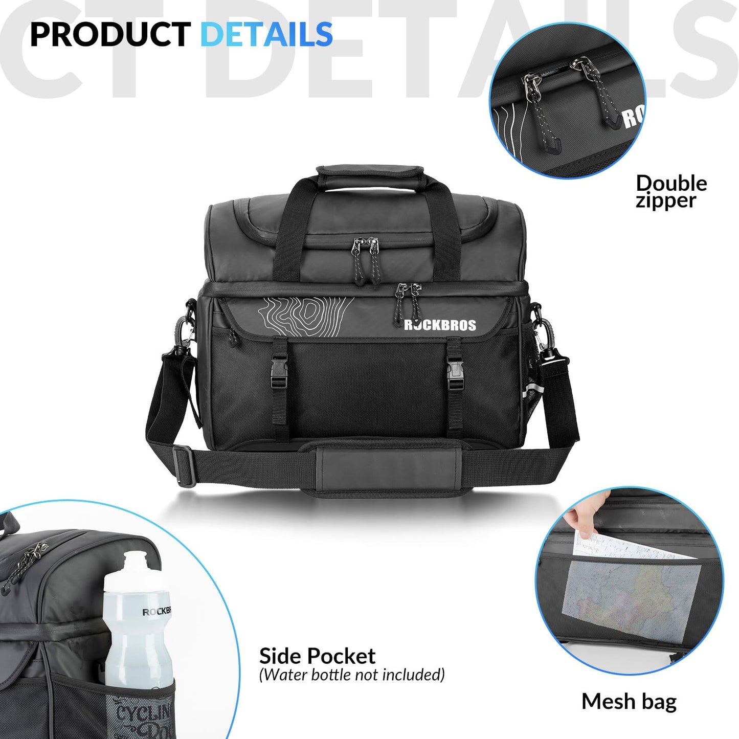 Insulated Bike Rear Rack Cooler Pannier – 11L