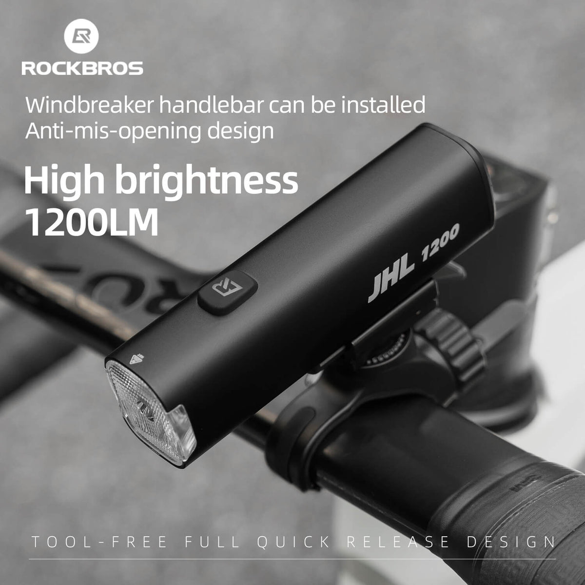 JHL 1200 Lumen Bike Front Light