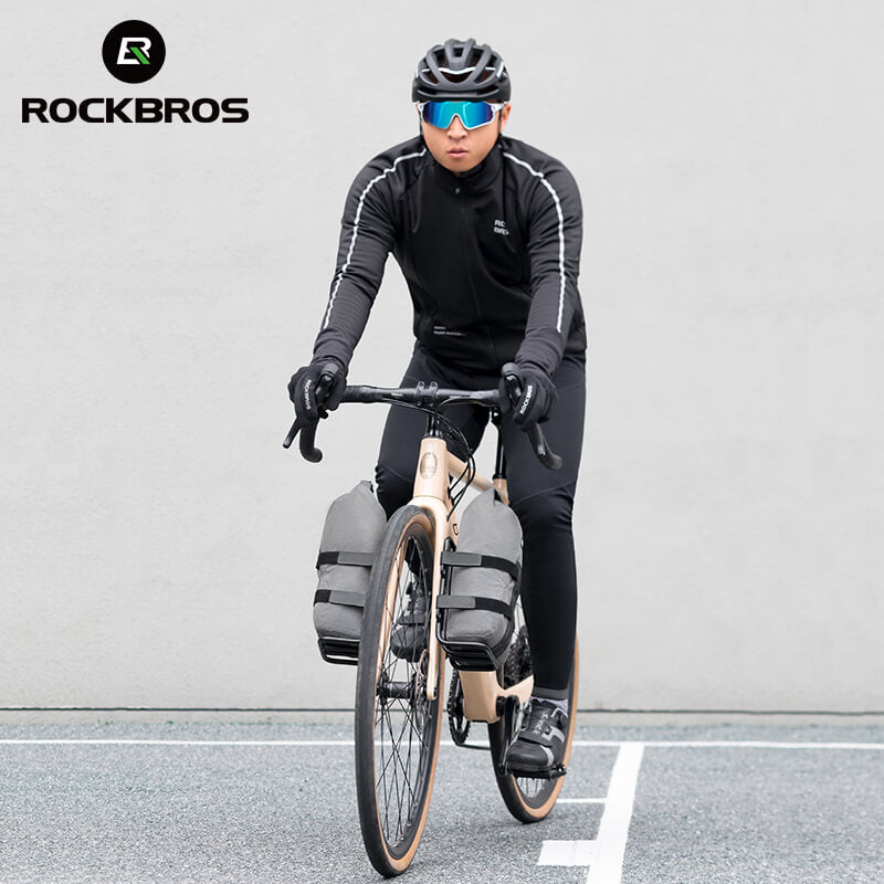 ROCKBROS Water-Resistant Front Fork Rack Bag for Bikepacking