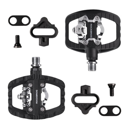 Lightweight Nylon Half-Clip Flat Bike Pedals
