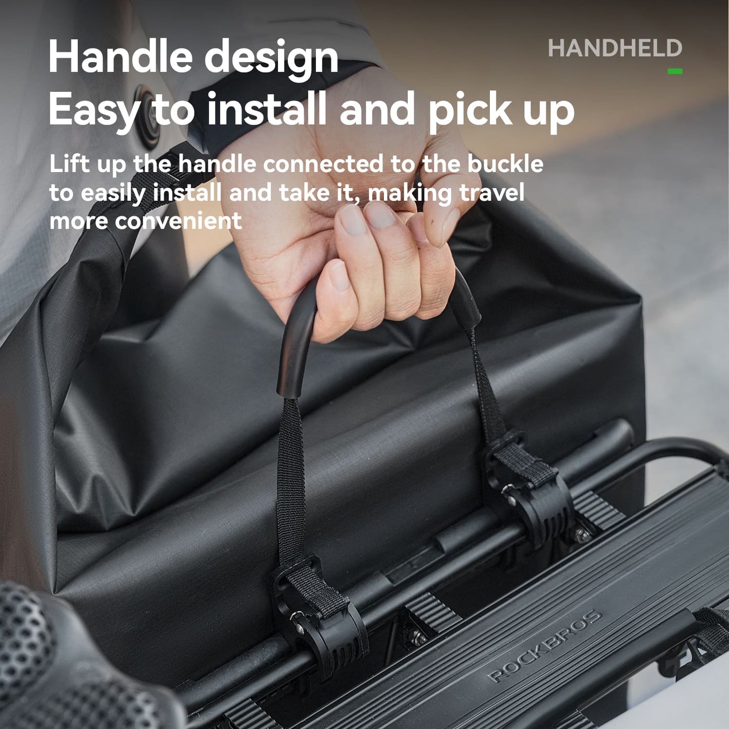 Lightweight Waterproof Bike Rear Rack Bag-23L