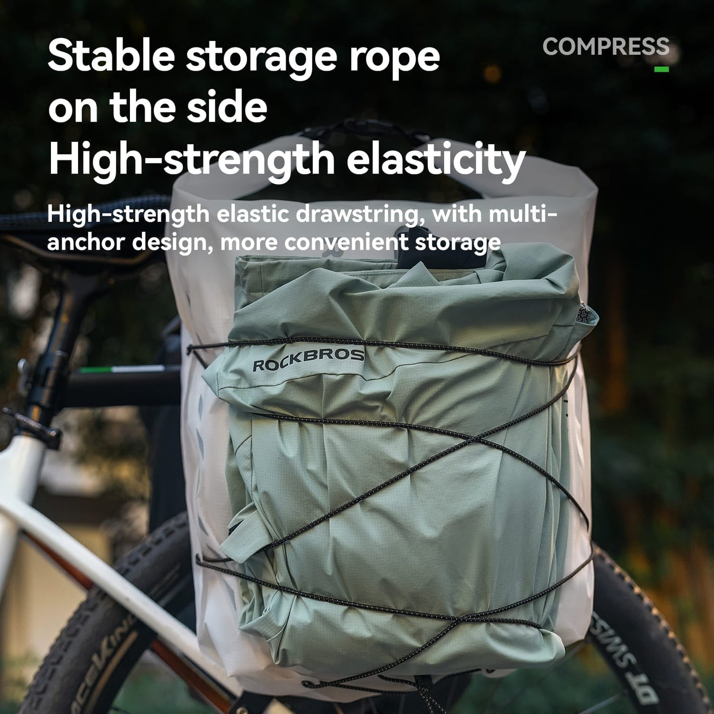 Lightweight Waterproof Bike Rear Rack Bag-23L