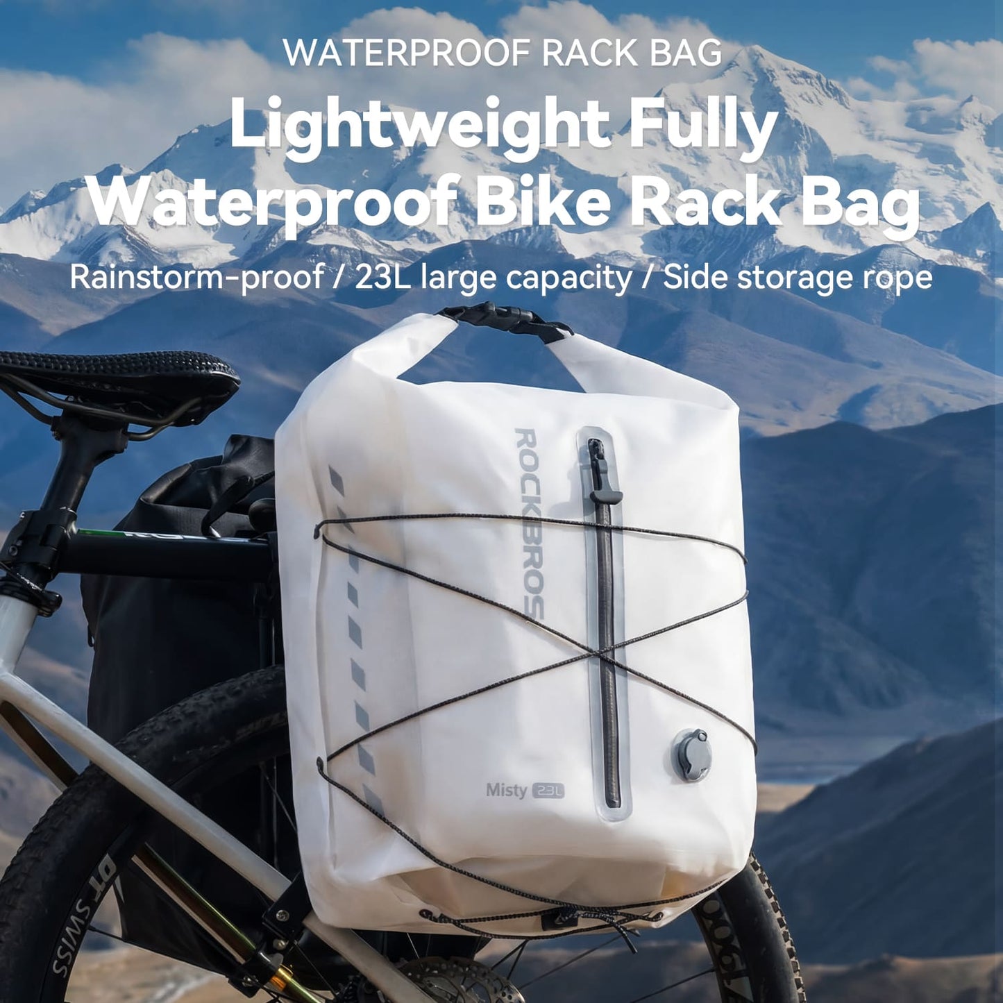 Lightweight Waterproof Bike Rear Rack Bag-23L