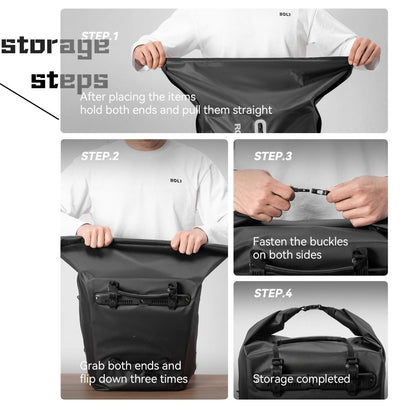 Lightweight Waterproof Bike Rear Rack Bag-23L