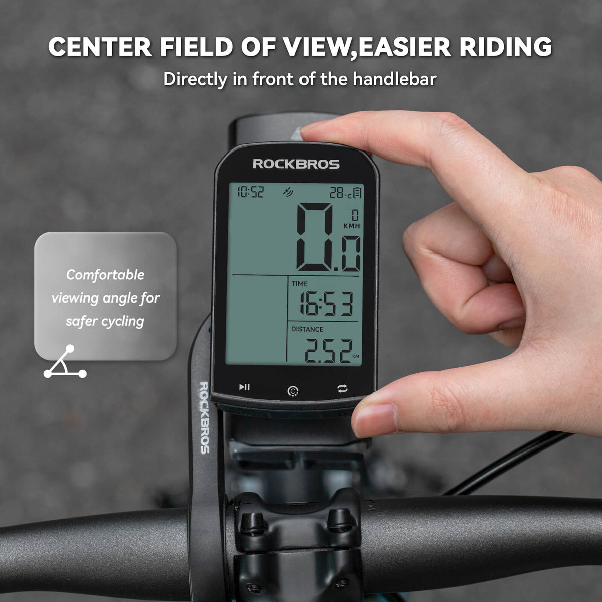 Bike Computer Mount for Round Handlebars