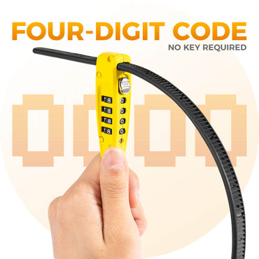 Portable Combination Cable Lock - 52cm