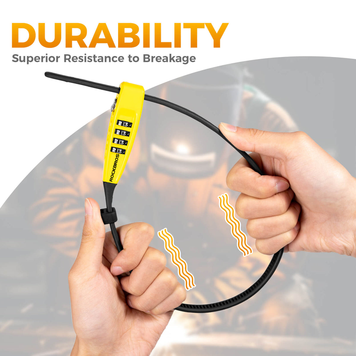 Portable Combination Cable Lock - 52cm