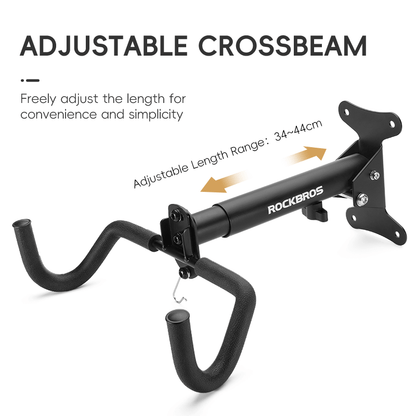 Retractable Wall-Mounted Bike Rack Space-Saving Bike Storage